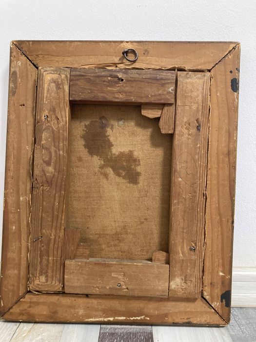 Arthur Verona, Chivuță, tablou vechi românesc, ulei pe pânză.