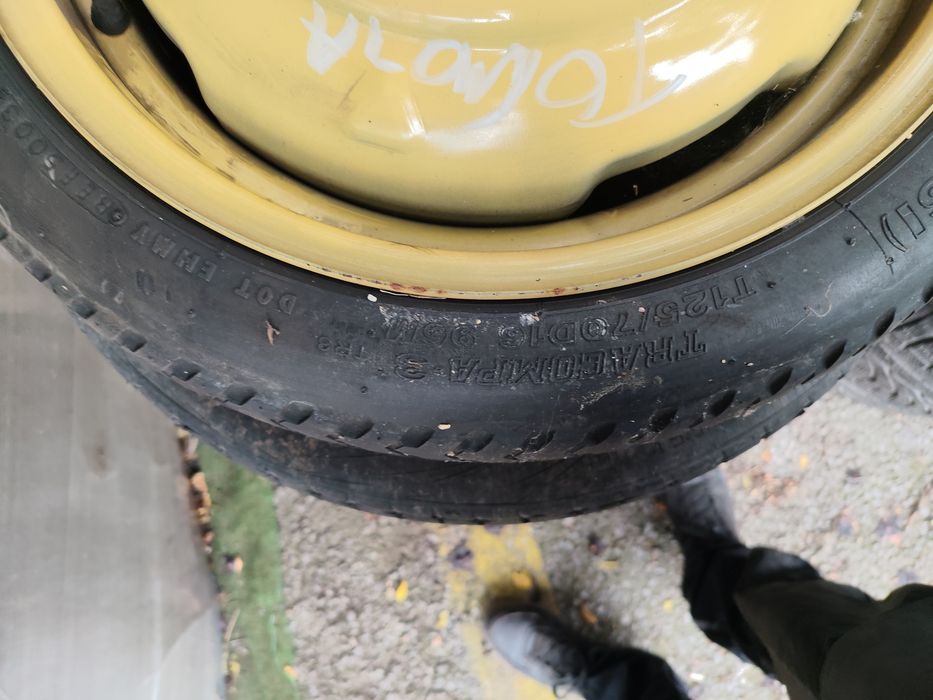 Резервна гума патерица 5/100 1,6 ц.тойота Toyota