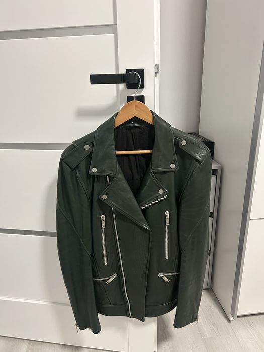 Geaca de piele verde JUNK de LUXE