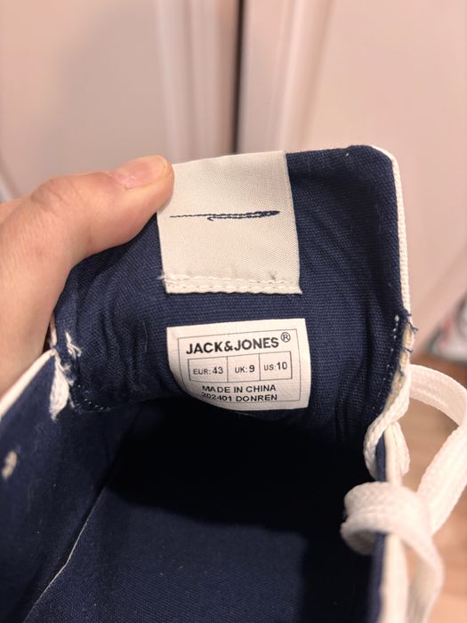 Белые мужские кеды Jack&Jones