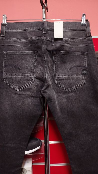 Оригинални дънки G-Star Raw D-Staq W31 нови мъжки черни slim  5 pocket