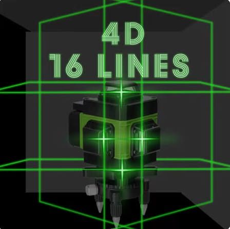 Nivela laser 4D CU 16 linii, 4 fascicule  pana la 30m