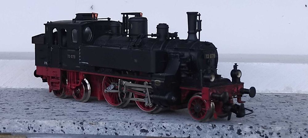 Locomotiva cu aburi BR 73 TRIX 1.87 HO raritate