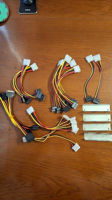 Провода Molex, Sata, крепление для HDD диска