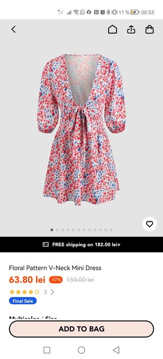 Rochie cu floricele