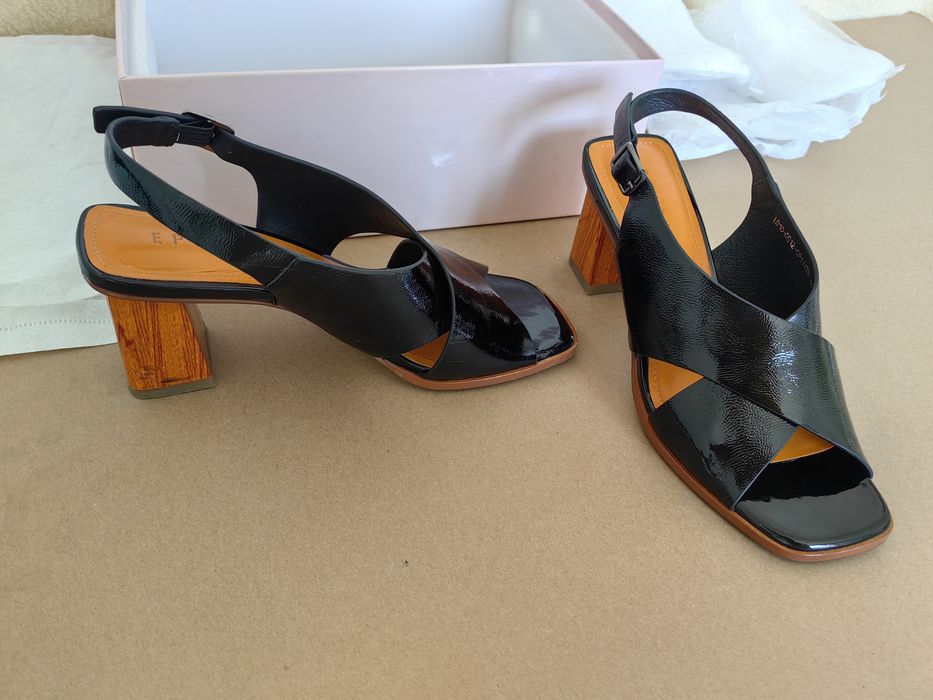 Sandale Epica piele naturala lăcuită Nou