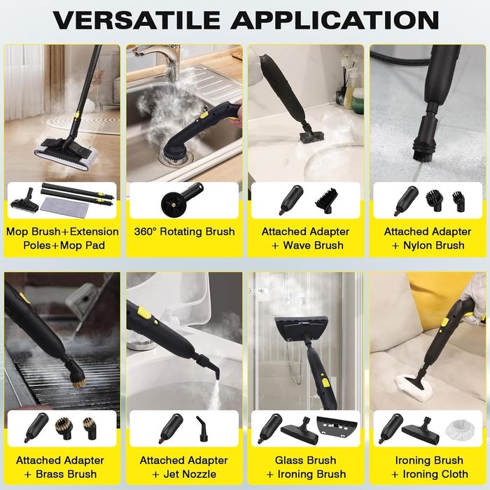 Мултифункционална парочистачка TVD SW-608, 1800W с 26 приставки