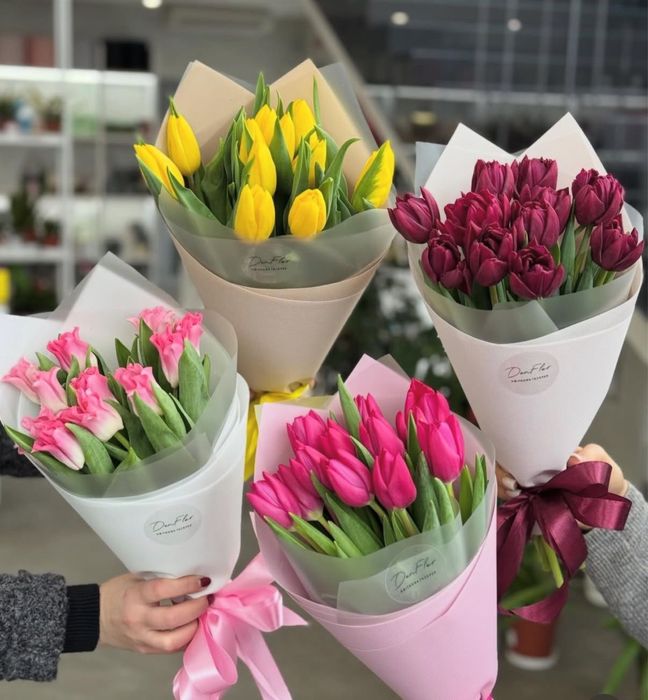 Крупные цветы тюльпаны | Астана