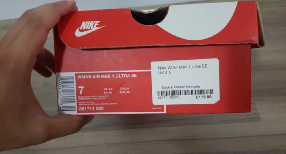 ОРИГИНАЛНИ! Дамски Nike Air Max 1 Ultra SE - 38 номер