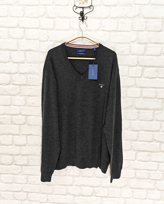 GANT Оригинален мъжки пуловер Памук / Вълна размер XXL НОВО