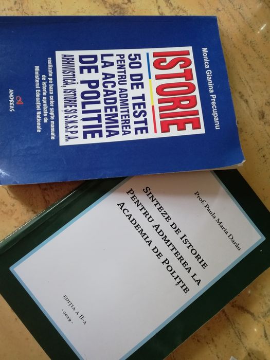 Culegere pentru Academia de poliție -Istorie