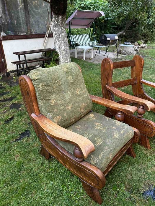 Холна мебел масивен дъб,3+1+1