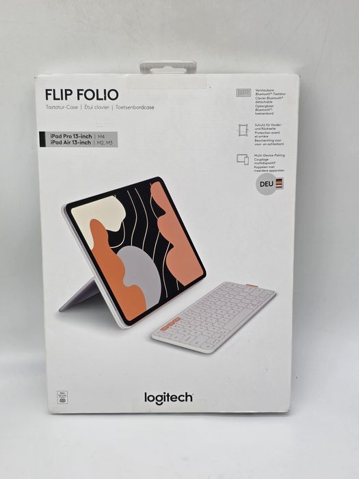 Husa cu tastatura Logitech Flip Folio pentru iPad Pro & Air 13", Grafi