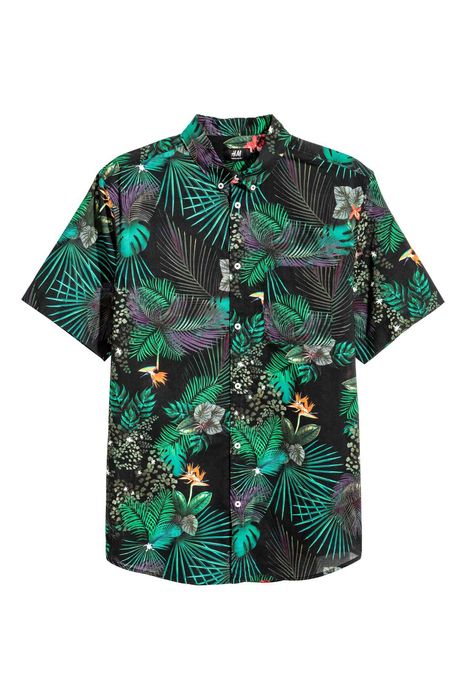 H&M - 7 camasi maneca scurta, bumbac mar.S/M (talie=100) noi, eticheta