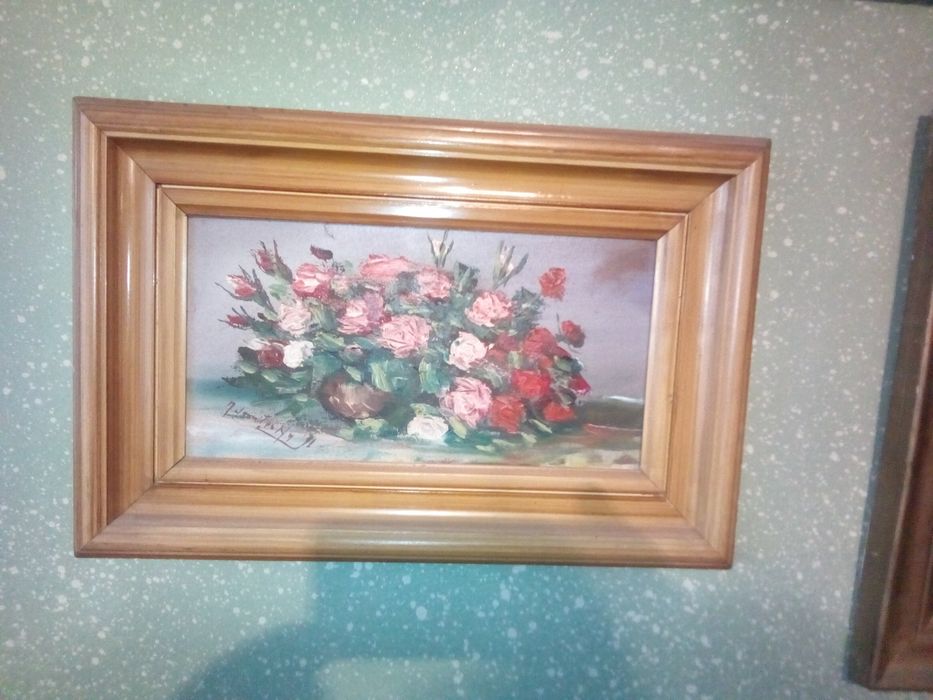 Vand Icoana veche pe lemn,Nuduri,FructieraArtNouveau