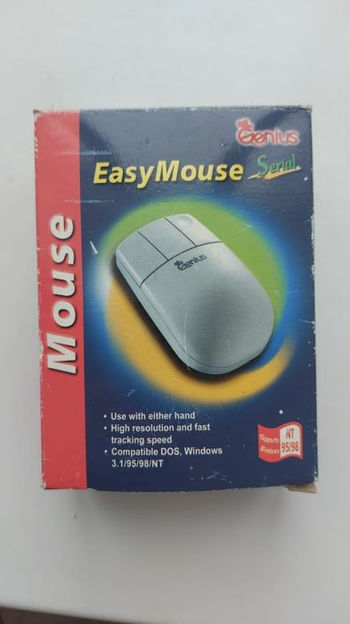 Ретро мышь Genius EasyMouse Serial (90-е) — в коробке