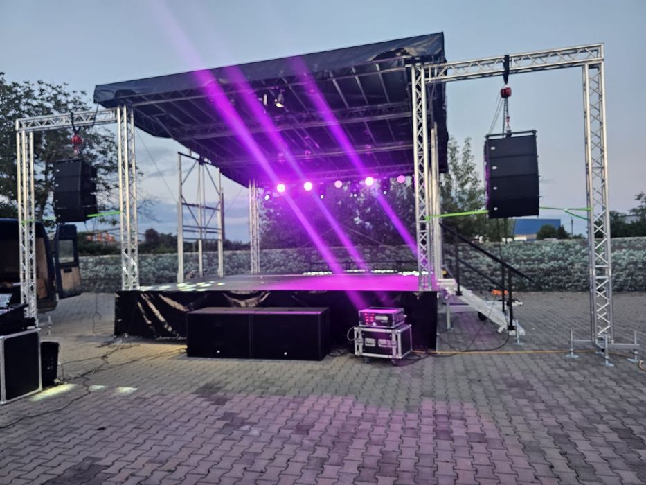 Scena 6x6m de inchiriat + sistem sonorizare