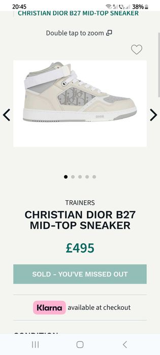 Adidas cristian Dior B 27, Made Italy