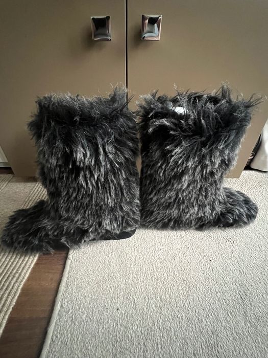 cizme de zapada cu blana asos marimea 44.5