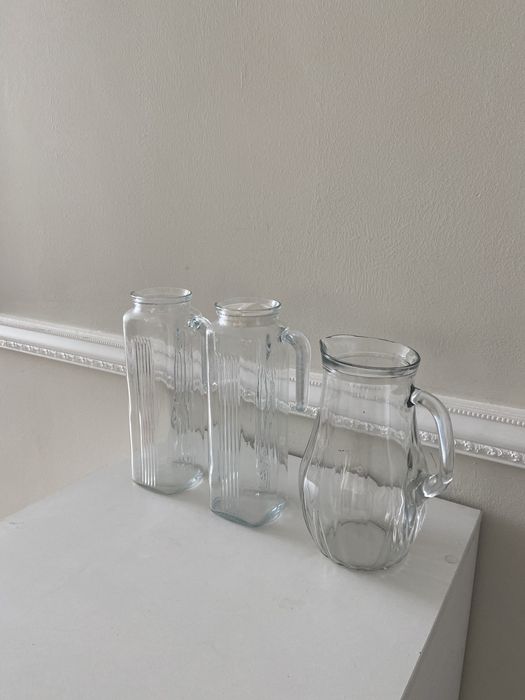 Графины стеклянные, 3 шт