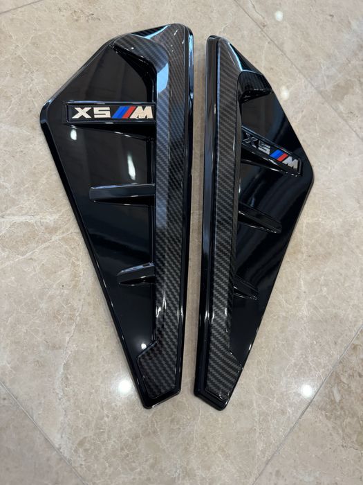 Ornament aripa grila emblema X5M Carbon M Bmw X5 G05 F95 deflector aer