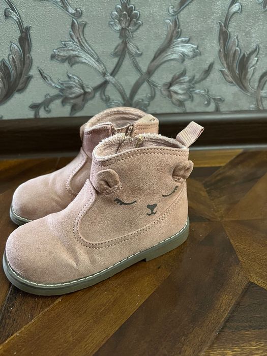 Замшевые сапожки, H&M, 25 размер