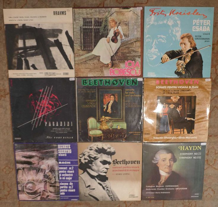 Discuri Vinyl si de Ebonita shellac 78rpm Romanesti Straine Muzica Pop Rock Disco 12" 10" sau 7" Single Povesti Basme Clasica Culta Opera Usoara etc.