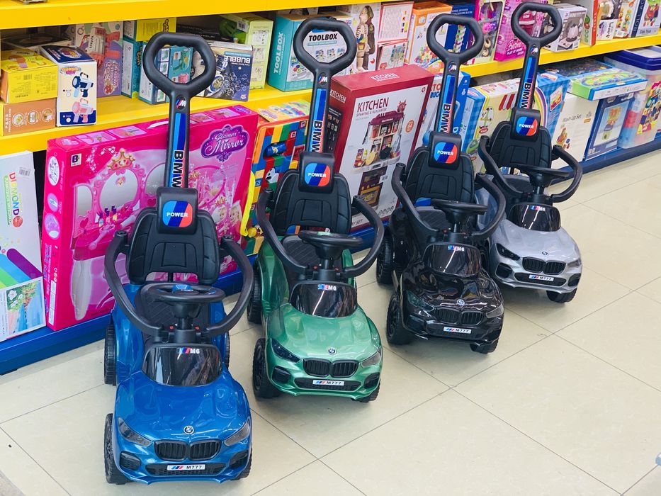 Детский машина (777)Толокар Bolalar mashinasi ruchkali  Самокат Игра