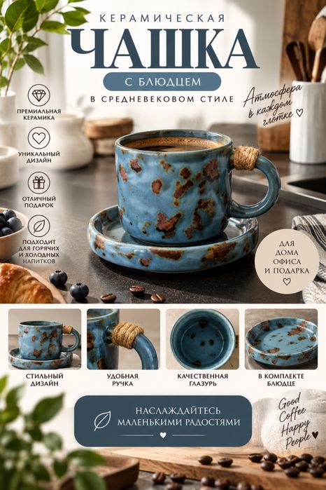 Кружки керамические