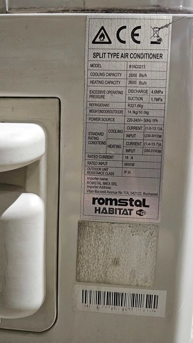 Aparat complet aer conditionat