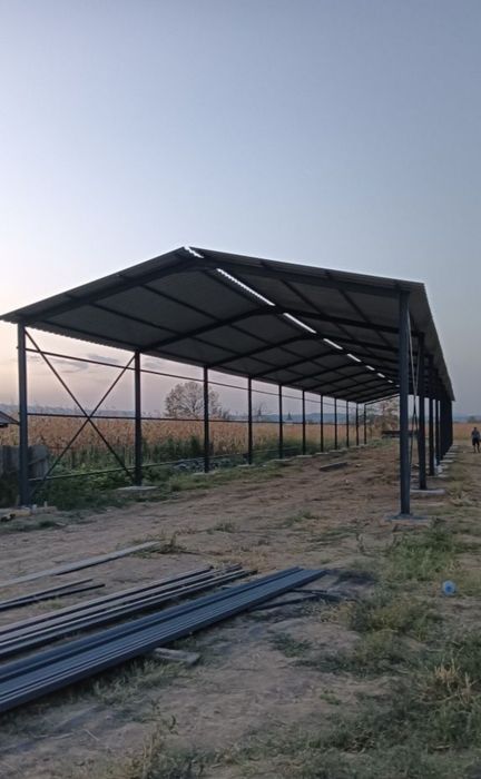 Structura metalica 5x15 cu tabla pe acoperis
