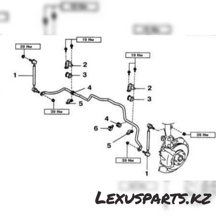 Передний стабилизатор RX300