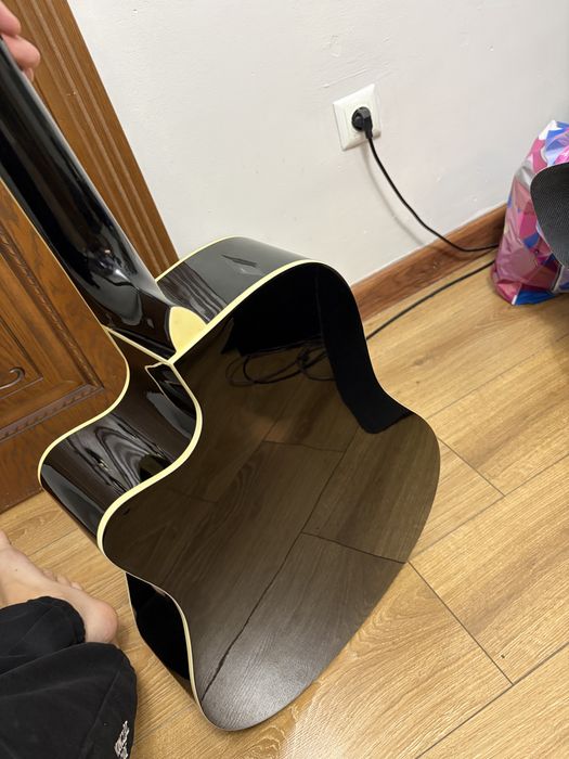 Электроакустическая гитара Stagg SA20DCE BLK