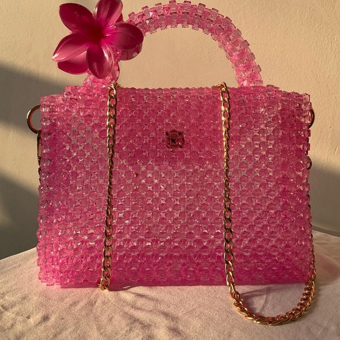 Розовая эстетичная сумка