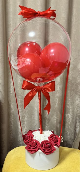 Bubble балон подарък с надпис – персонална изработка