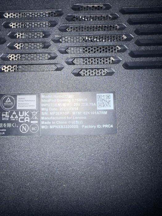 Laptop lenovo ideapad gaming 3