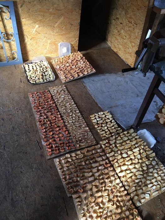 Сухофрукты из груш и яблок.