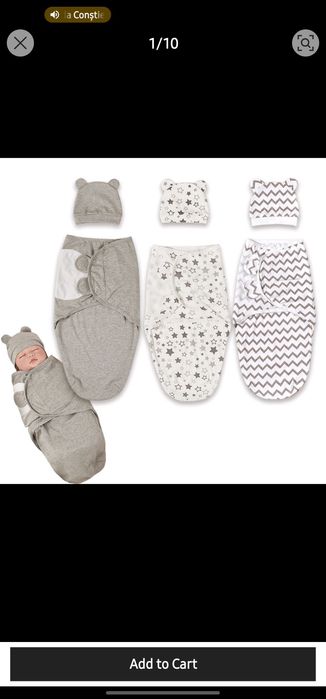 Sistem de infasat, swaddle, sac  de dormit bebe