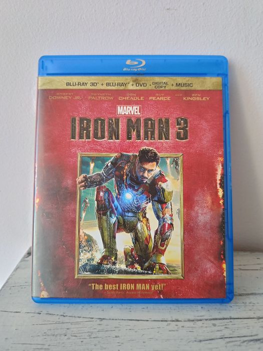 Iron Man 3 (Железният човек 3) - Blu-ray 3D + Blu-ray + DVD (3 диска)