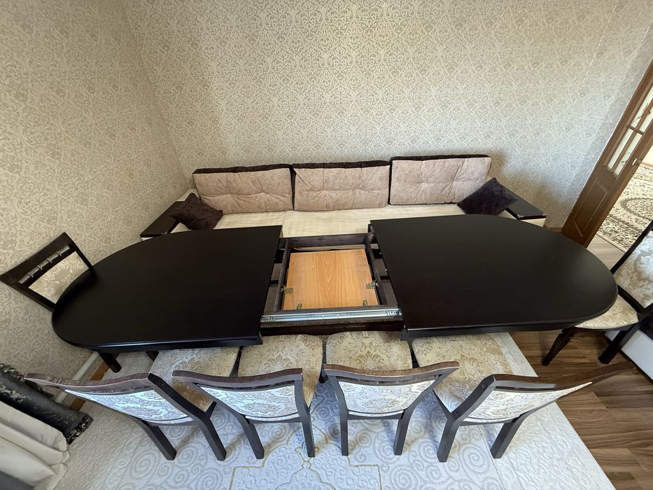 Продам стол + стулья 8 шт