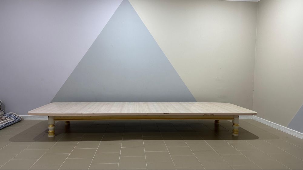 Стол трансформер со скатертью