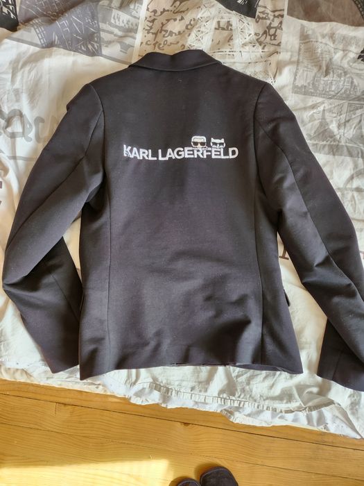 Елек естествен косъм от лисица и сако Karl Lagerfeld