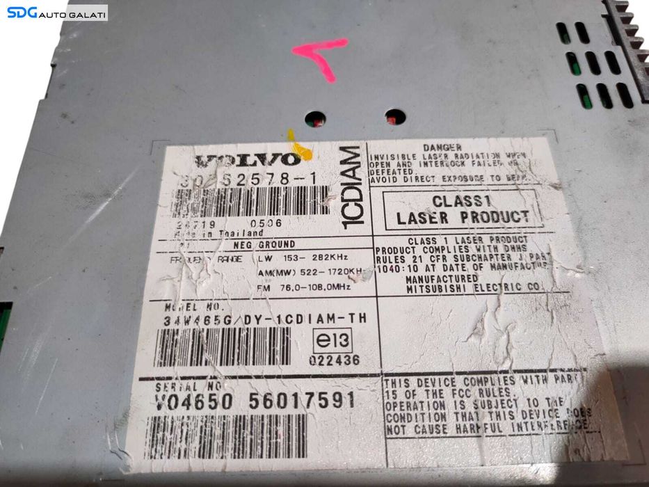 Unitate Radio CD Player Volvo S40 2004 - 2010 [L5628]