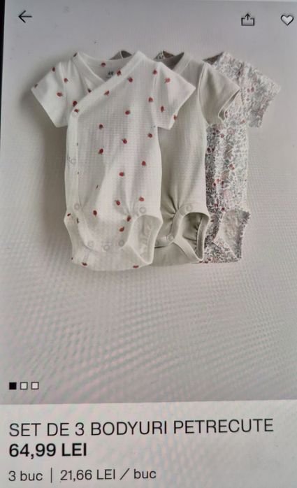 Lot salopere si body-uri H&M NOI de vara