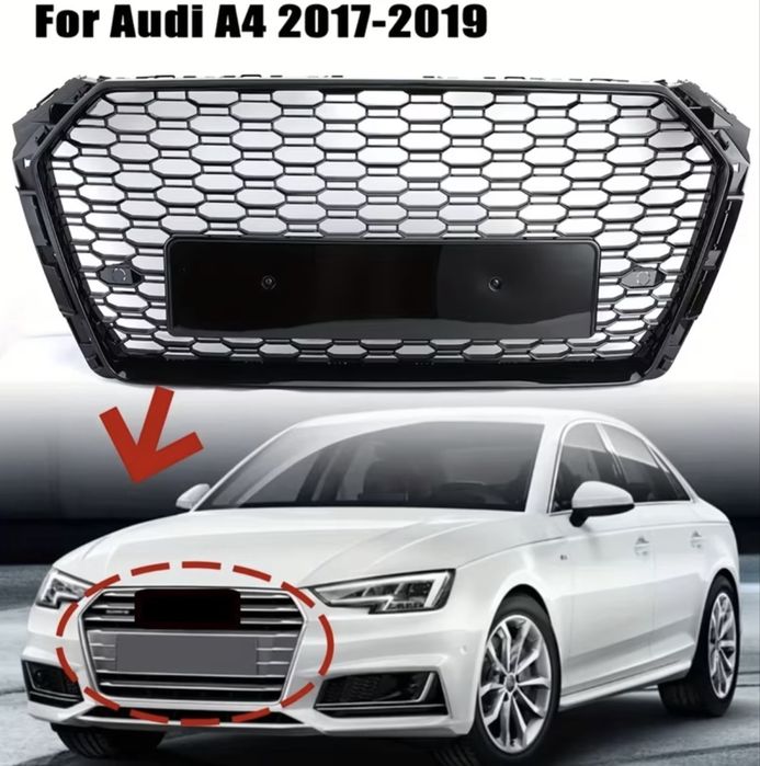 Решетка тип RS4 за Audi A4 2017-2019г.