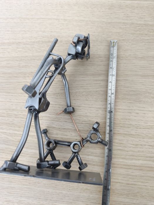 Decoratiune metaluca vantor si caine