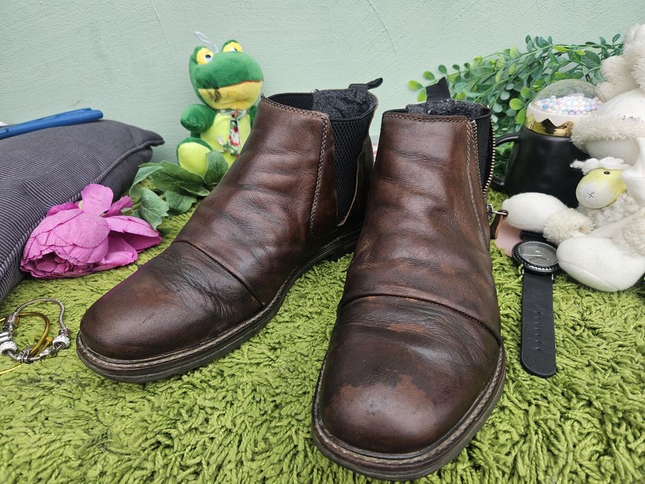 Bugatti мъжки боти от кожа N43