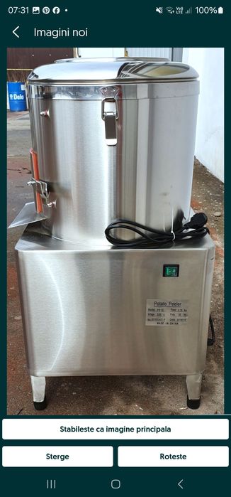 REDUCERE Masina electrica curatat cartof retea apa 15KG TRANSPORT INCL