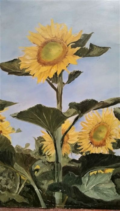 Интерьер декор картина " Подсолнухи" без рамки