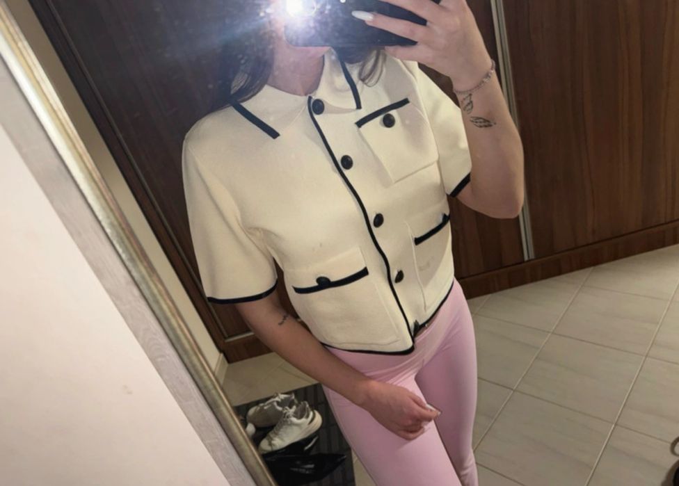 Top tricot zara marimea s nou